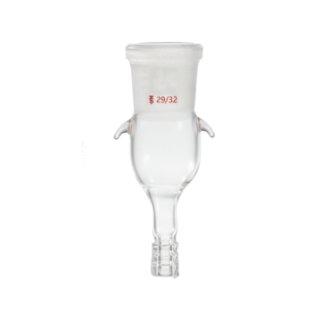 Borosilicate Glass Rotary Evaporator Gas Insertion Adapter with Ear Pricks