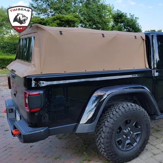 Universal Foldable Trunk Oxford Fabric Soft Top Canopy Topper for Jeep Gladiator 2021 - Factory Wholesale