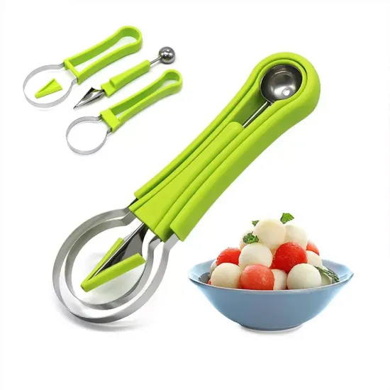 Wholesale 3-in-1 Fruit Tools: Pulp Separator, Carver, and Watermelon Scooper - Ideal Kitchen Gadgets