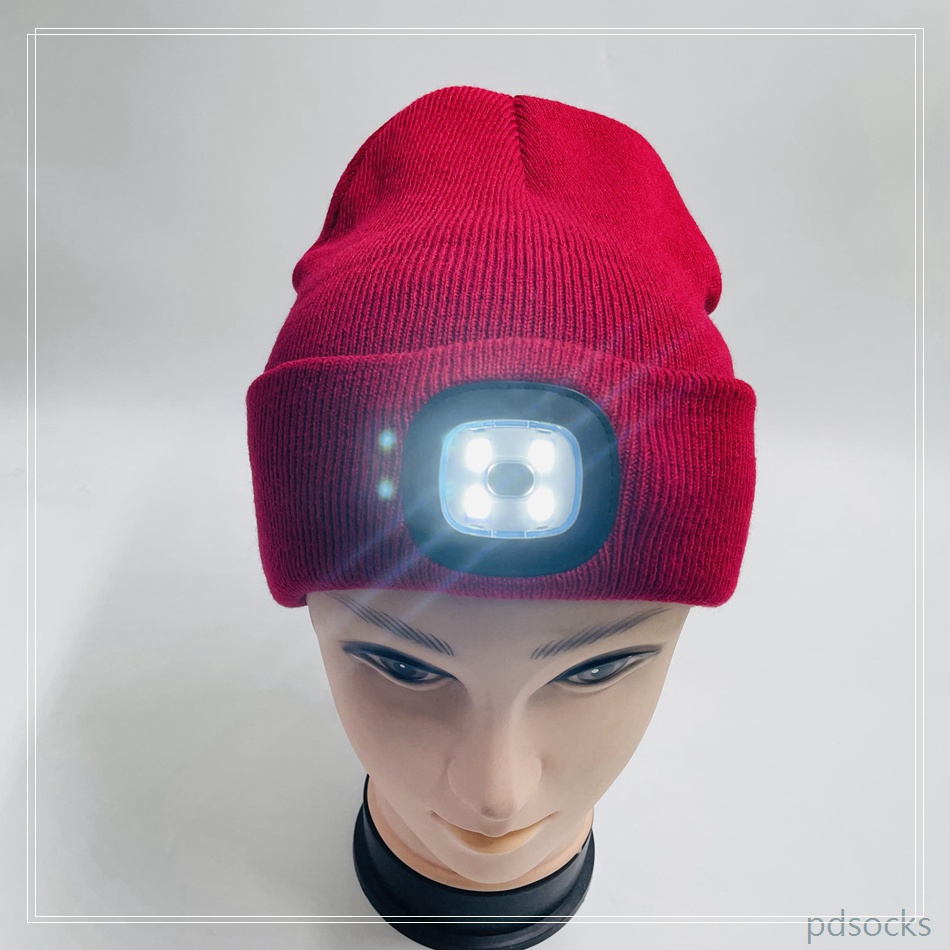 LED Outdoor Warm Knied Hat