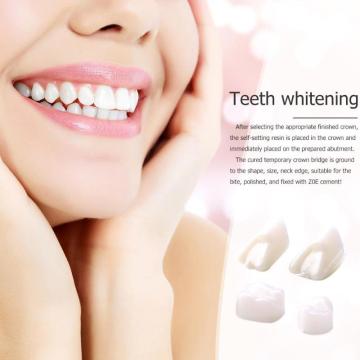 100pcs Temporary Crown Porcelain Teeth Veneers 50pcs Anteriors Front + 50pcs Molar Posterior Veneers Teeth Oral Care