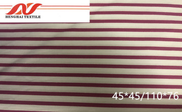 CVC stripe fabric 60/40 45*45/110*76 57/58 105-110gsm