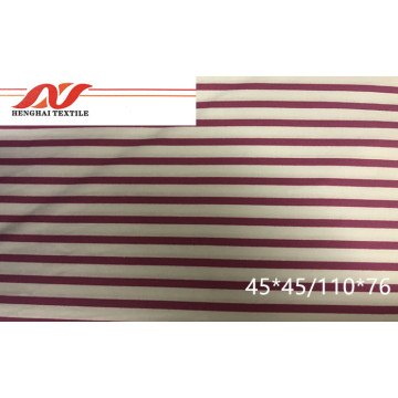 CVC stripe fabric 60/40 45*45/110*76 57/58 105-110gsm
