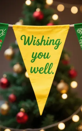 Unique christmas garden flags