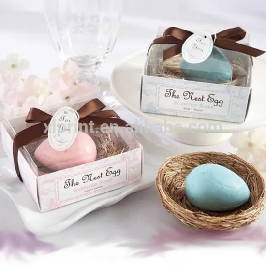 Customize professional beautiful soap paper box with pvc