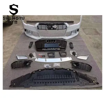 Modified RS7 Style Front Bumper with Grille and Rear Diffuser for Audi A7 2016-2018