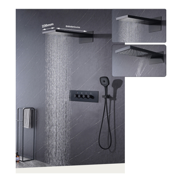 304 Stainless Steel Concealed Ceiling-Mounted Rain Shower Head with Thermostatic Function