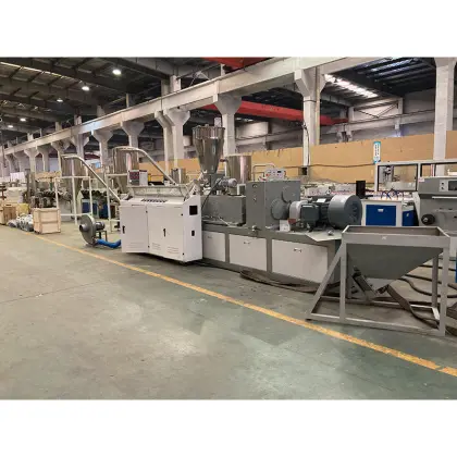 Plastic recycling machinery twin screw pelletizing line