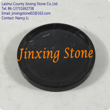 Stone Coaster New Design Black Round Marble Coaster