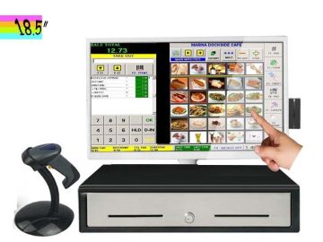 Touchscreen Panel Pc/ Restaurant All In One Pc With 18.5" Led Pentium P6200 Cpu