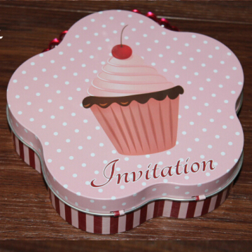 custom design tin lunch gift boxes with handles for children