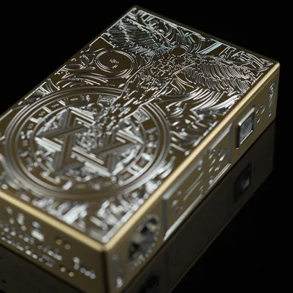 Engraved Dual 18650 Guardian Angel Box Mod