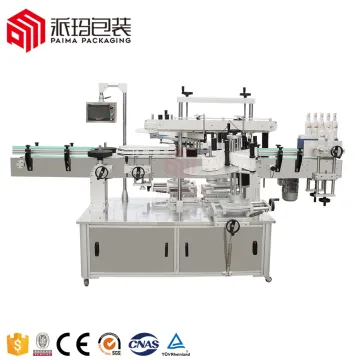 Three Sides Bottle Neck Back and Front Plastic Bottle Labeling Machine