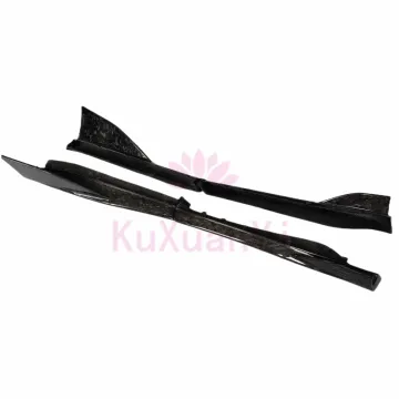 600LT Style Forged Grain Dry Carbon Fiber Side Skirt Kit for 15-18 McLaren 540C/570S/570GT/600LT - 4-Piece Body Kit Upgrade