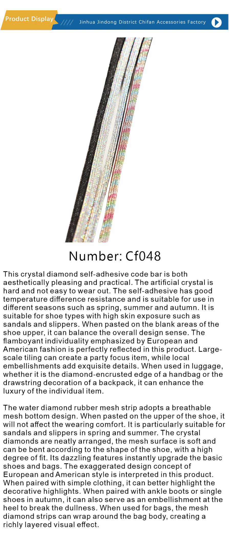 Shoe accessories-xiangqing1-CF048
