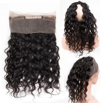 2019 New Arrival Lace Closure 360 Frontal Human Hair Cuticle Aligned Water Wave Swiss Lace Frontal