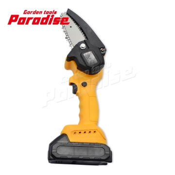 Titolo: "21V 4 \" Carinato cordless: mini motosega alimentata a batteria per un efficiente taglio degli alberi e legno