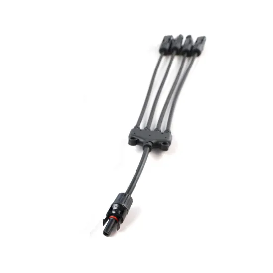 Male to 4 Female PV Solar MC Connector Y-Branch Extension Power Cable for Solar Panels