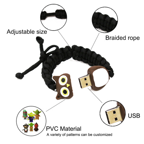 Plastic USB Flash Disk USB flash drives 3.0 woven bracelet Manufactory