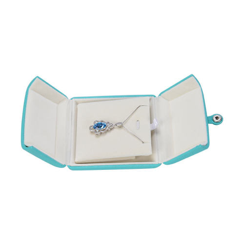 custom PU necklace earring ring shell jewelry box