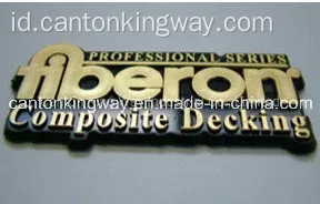 ABS Plastik Gold Nameplate / Emblem / Logo Badge