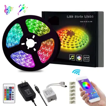 Top Seller 12V 100ft 30m RGB 5050 Music Sync LED Strip Light for Gaming