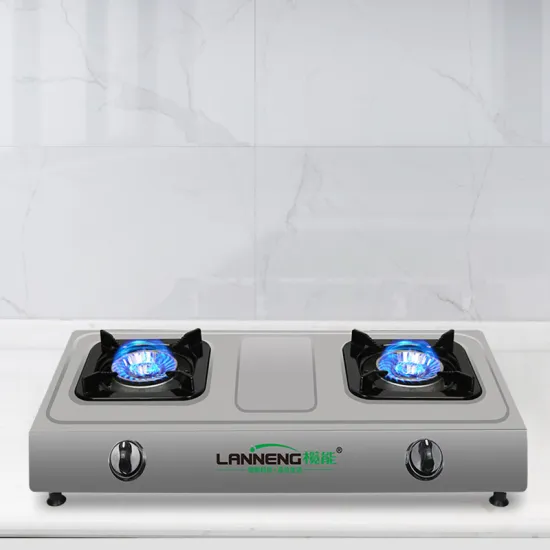 Eco-Friendly 3.8KW Biogas Dual Burner Stove