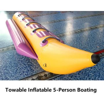 5 Seater Inflatable Banana Boat with Flying Fish Design