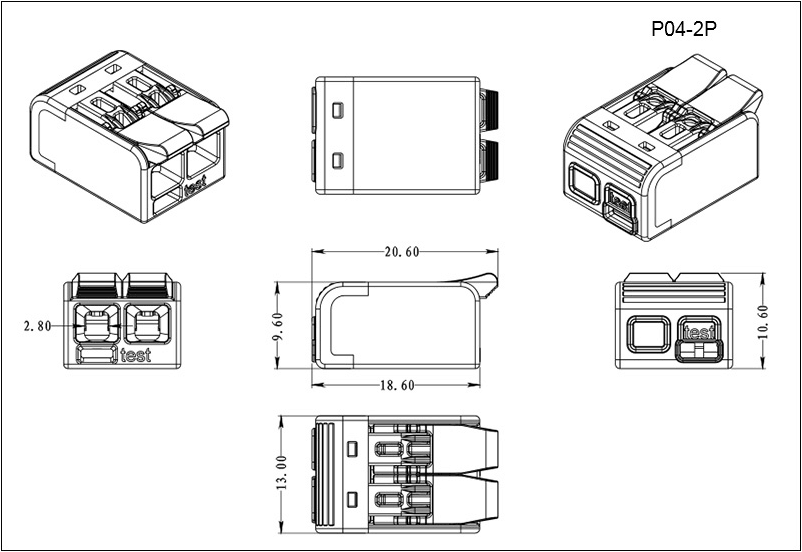 lever nut wire connector