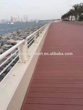 For seaside park decking WPC decking for coastal park high quality WPC outdoor decking waterproof Anti UV resistant
