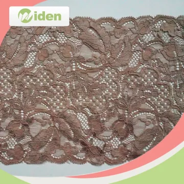 Wholesale Double Scalloped Edging Stretch Lace Trimming