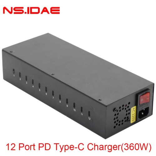 360W Charger rapide 12Type-C