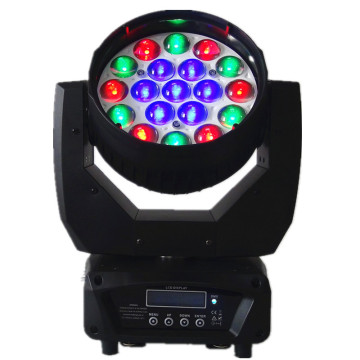 Quietly & Smaller 19PCS 12W Osram LED Zoom Moving Head Wash Light with Faster X Y Speed