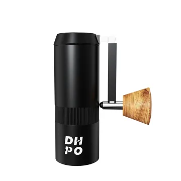 DHPO Portable Manual Coffee Mill - 304 Stainless Steel Burr, Adjustable 38mm Grinding Core