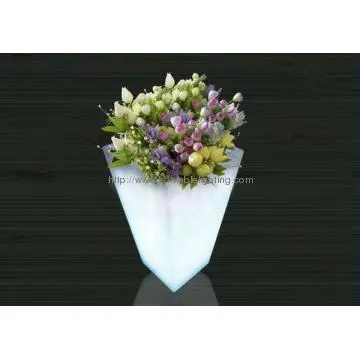 Decoration Garden Illuminated Waterproof LED Cube Planter(E003)