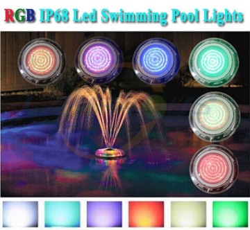 Lowest price 35 watt 546 LEDs low voltage led underwater pool light surface mounted color changing ip68 pond lights