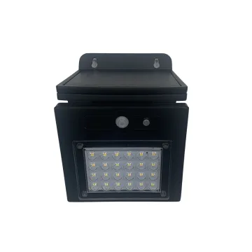 Foldable solar sensor wall light with ambient light