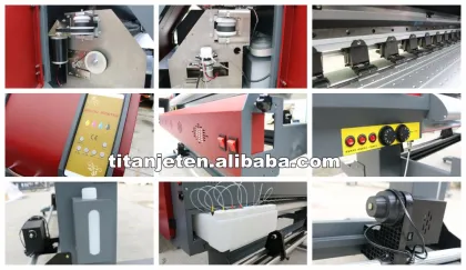 Titanjet 1604R cheap gongzheng solvent printer especially for adhesive vinyl materials printing