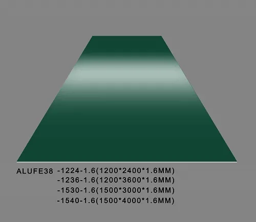 Gloss Forest Green Aluminum Sheet Plate 1.6mm