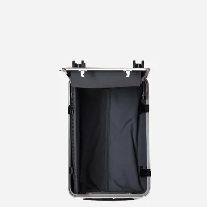 Front opening travel aluminum Metal Suitcase