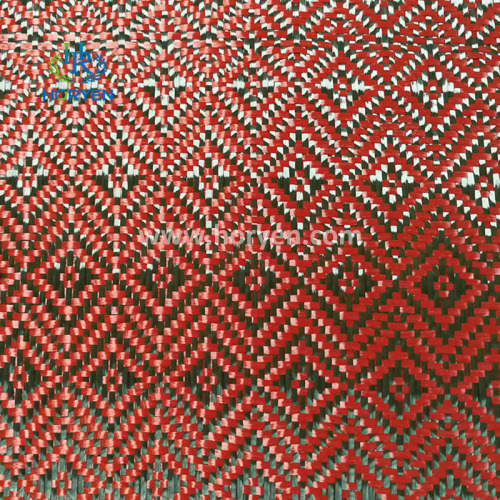 Bunte Aramid -Kohlenstoffhybridfasergewebebrötchen