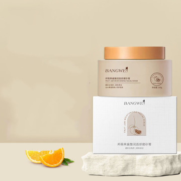 OEM BANGWEI Organic Orange Exfoliating Face Scrub for Skin Revitalization