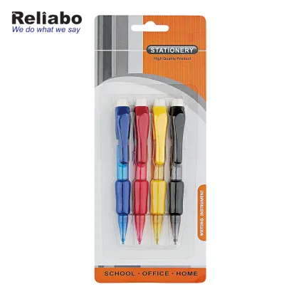 Comfortable Grip Mini Plastic Mechanical Pencils With Eraser
