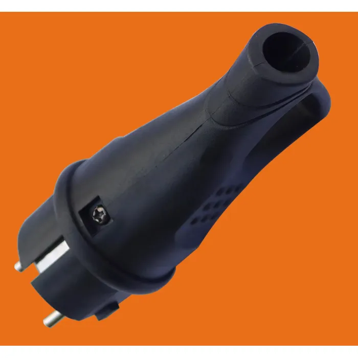 Enchufe de manija de cableado de extensión impermeable estándar europeo