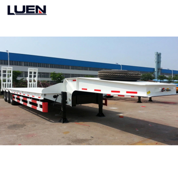Hot Sale Excavator Transport Tri-axles 4 Axles Gooseneck Lowbed Trailer