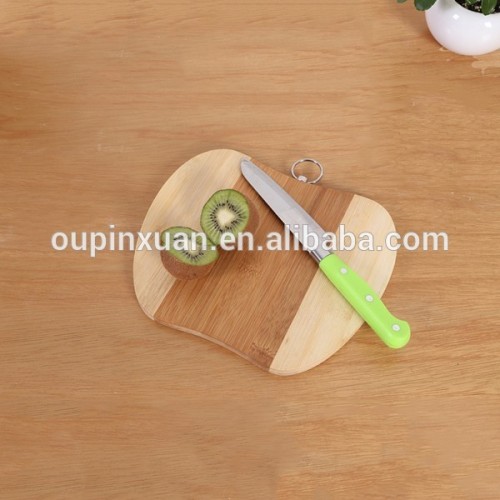 Produto de bambu atacado, fanny em forma de conjunto de placa de corte de bambu