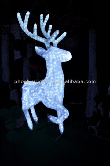 led reindeer acrylic light