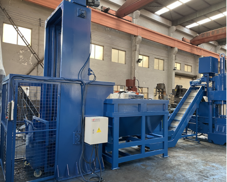 Aluminum Turnings Files Scrap Briquette Press Machine