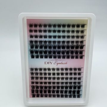 168 bundles thick fluffy cluster eyelash extension