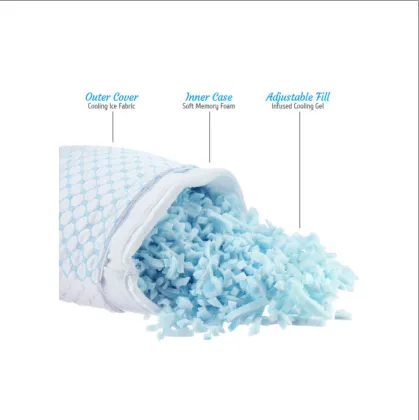 Ice Silk And Gel Infused Cooling Pillow